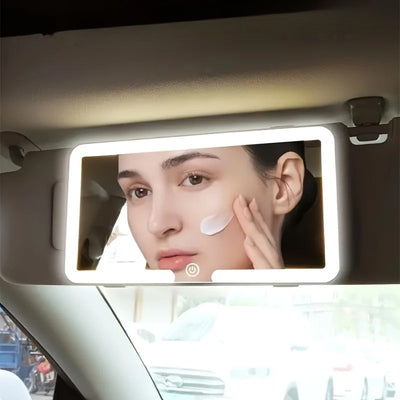 מראת איפור מוארת לרכב